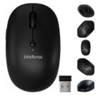 Mouse sem Fio MSI 100 Intelbras Preto 2.4GHz 5 Botões Ajuste de DPI Clique Silencioso