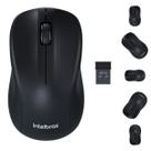 Mouse Sem Fio MSI 55 Intelbras Com Design Anatômico 3 Botões 1600 DPI Plug Play Clique Silencioso