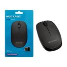Mouse sem fio Multilaser 2.4 GHz MO285 Preto - Ergonomico e Portátil