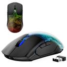 Mouse sem fio para jogos FFJ Master02 12000 DPI RGB 75Hrs preto