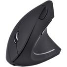 Mouse sem fio recarregavel 2.4 ghz vertical ergonomico ortopedico power fit 1600 dpi preto usb - pm300