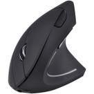 Mouse sem Fio Recarregavel 2.4 GHZ Vertical Ergonomico Ortopedico Power FIT Preto USB - PM300