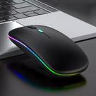 Mouse sem fio, recarregavel, Bluetooth, preto, USB