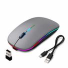 Mouse Sem Fio Recarregável Ergonômico Led Rgb PC Tablet Notebook Usb Wireless