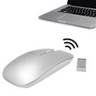 Mouse Sem Fio Recarregável Usb Ergonômico Wireless Branco