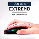 Mouse Sem Fio Recarregável Wei Led Rgb Wireless Ergonômico