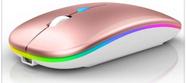 Mouse Sem Fio Recarregável Wireless Bluetooth Led Rgb 2.4ghz
