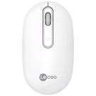Mouse Sem Fio Recarregável WS207, 1600 DPI, Lecoo - Branco