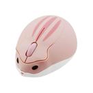 Mouse sem fio Sunffice Cute Hamster 2,4 GHz 1200 DPI rosa