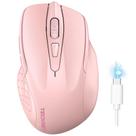 Mouse sem fio TECKNET Recarregável 4800 DPI USB e Bluetooth Mouse sem fio TECKNET Recarregável 4800 DPI USB e Bluetooth
