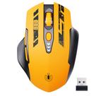 Mouse sem fio Uineer recarregável 2,4 GHz 4 DPI amarelo