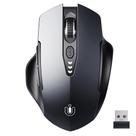 Mouse sem fio Uineer recarregável 2,4 GHz ergonômico com DPI ajustável Mouse sem fio Uineer recarregável 2,4 GHz ergonômico com DPI ajustável