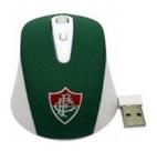 Mouse Sem Fio Usb Fluminense Verde