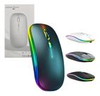 Mouse Sem Fio Usb Wireless 2,4ghz E Bluetooth Exbom 1600dpi Cores Sortidas