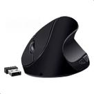 Mouse Sem Fio Vertical Ergonômico Conforto Usb Recarregável Wireless Cor Preto