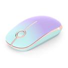 Mouse sem fio Vssoplor 2.4G Slim Portable para computador