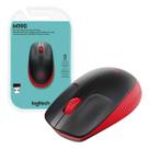 Mouse Sem Fio Wireless Logitech M190vm Vermelho Ergonômico