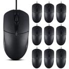 Mouse SUNYIWJIE com fio USB, kit com 10 unidades, 1000 DPI, 3 botões