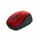 Mouse Trust Yvi+ Silent Wireless, Compacto, Silencioso, Sem Fio, Até 12 Meses de Bateria, 800/1600 DPI Vermelho e Preto