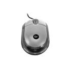 Mouse Usb Bright Prata Para Computador Compacto E Preciso Prateado