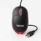 Mouse Usb Letron 800 DPI Preto Com Fio Para Office Mouse Usb Letron 800 DPI Preto Com Fio Para Office