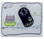 Mouse usb + mouse pad maxprint la fashion color