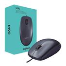 Mouse USB óptico Logitech M90 Preto 1000DPI Preto
