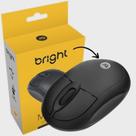 Mouse usb preto 1000 dpi bright