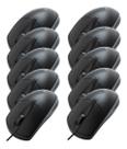 Mouse Usb Preto Com Fio Ms-31bk C3tech Kit Com 10 Atacado