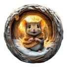 Mouse visual 3D de quebra-cabeça de madeira KAAYEE 300 peças para adultos