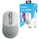 Mouse Wireless AOC, USB, 1600 DPI, Branco - MS300W