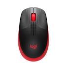 Mouse wireless logitech m190 preto/vermelho 910-005904