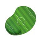 Mousepad com apoio campo de futebol verde