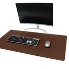 Mousepad Couro Executivo 60X40 Para Escritório + Porta Copos