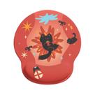 Mousepad de descanso de pulso Cute Black Cat 188x227mm de silicone