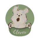 Mousepad de descanso de pulso Cute Dog Silicone Gel 188x227mm