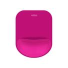 Mousepad Ergônomico Reliza Compact - Base Antiderrapante - Apoio de Pulso - Magenta - 010855