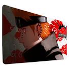 Mousepad Gamer 90x40 Ninja Renegado Combate Sombrio Fogo e Nuvem Estampado Anime Aldeia