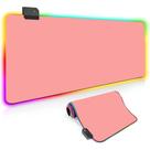 Mousepad Gamer Com Iluminação Led Rgb 7 Cores Mouse Pad Grande Antiderrapante 80x30cm Mp48 Rosa