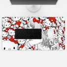 Mousepad Gamer Estilo Corrida Azul Tapete Jogos Menino 90x40 Acessório Para Computador