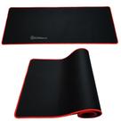 Mousepad Gamer Para Jogos Grande 80cm X 30cm Tipo Tapete Borda Vermelho RED30
