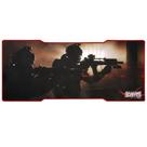 Mousepad Gamer Swat Grande 80 x 35cm Base Emborrachada Borda Costurada K-MEX FX-X8035