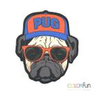 Mousepad / imã decorativo colorfun pug
