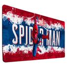 Mousepad Personalizado 90x40 Gamer Homem Spider, Filme Aranha, Teia, Teclado e Borda Costurada