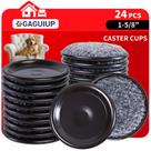 Móveis Caster Cups GAGUIUP de 4 cm Felt Sliders, pacote com 24 Móveis Caster Cups GAGUIUP de 4 cm Felt Sliders, pacote com 24