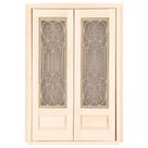 Móveis em miniatura Dollhouse AUEAR Unpaint Wooden Door 1:12