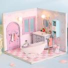Móveis modelo de madeira em miniatura Doll House Cutebee DIY