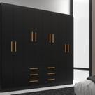 Móveis para Quarto Guarda-roupa 8 Portas Paris