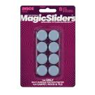 Móveis Sliders Magic Sliders, pacote com 8 almofadas azuis de 2,5 cm