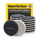 Móveis Sliders Smart Surface, pacote com 16, 9 cm redondos Móveis Sliders Smart Surface, pacote com 16, 9 cm redondos